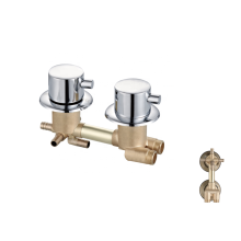 Manufacturer forged 4 function mixer tap wall brass bath shower faucet